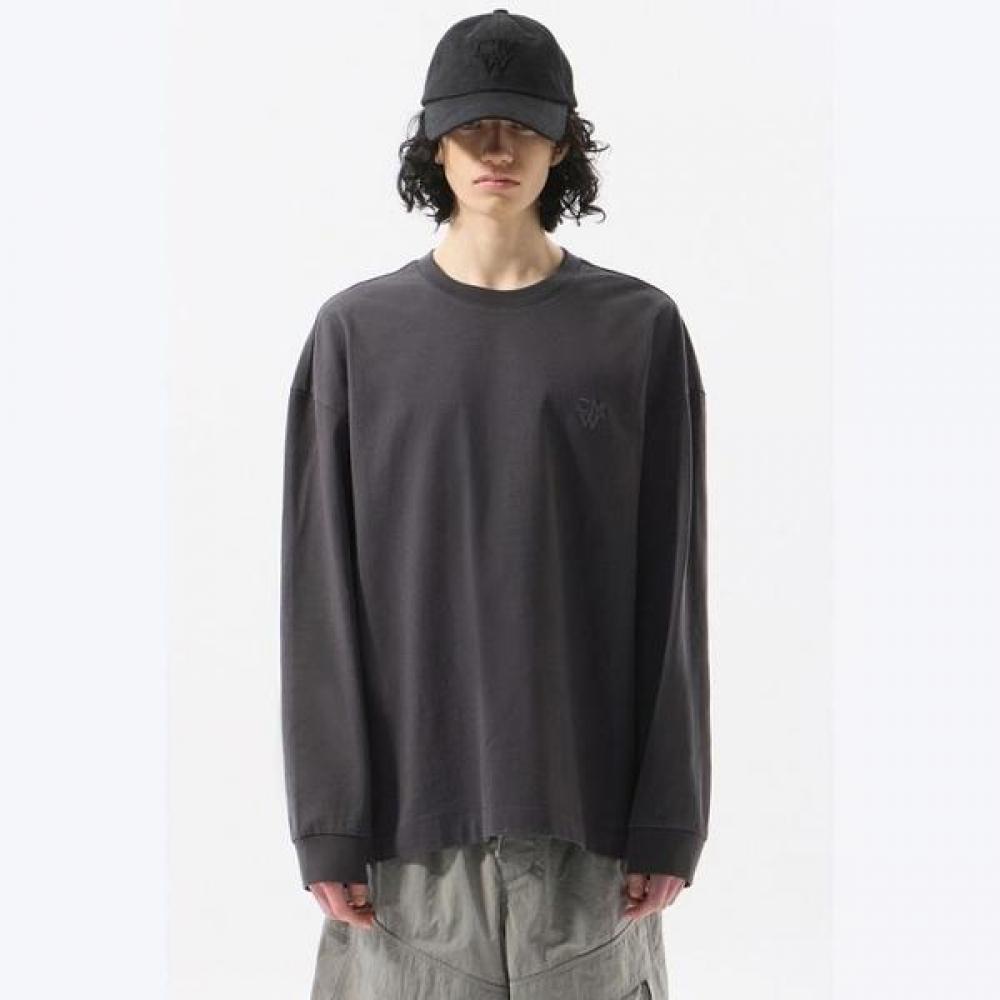 CusTomellow Grey Graphic Long Sleeve T shirT cwTas25213gyd Grey/95