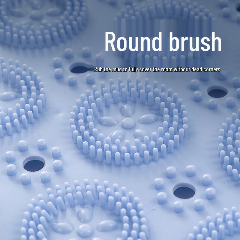 Non-Slip Silicone Bathroom Floor Mat: Anti-Fall Shower and Toilet Mat with Suction Cups