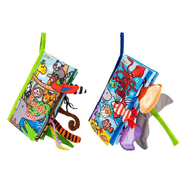 

Тканевая книга Jolly Baby Tail Book, корейские детские игрушки