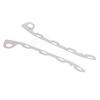 Metal Front Bumper Trim Retaining Clip Pair for Sunny, Slotted Replacement Fastener Plates for Front Bumper Trim Repair and Maintenance, 2 Pieces