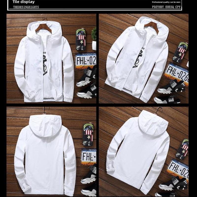 Unisex's Coat Thin Windbreaker Breathable, Sun Protection Large Sizes for Outdoor Sports Coat