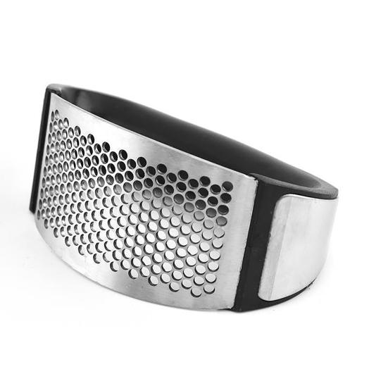 Stainless Steel Garlic Press Manual Ginger Nuts Mincer Crusher Ergonomic Kitchen Gadget for Home Restaurant