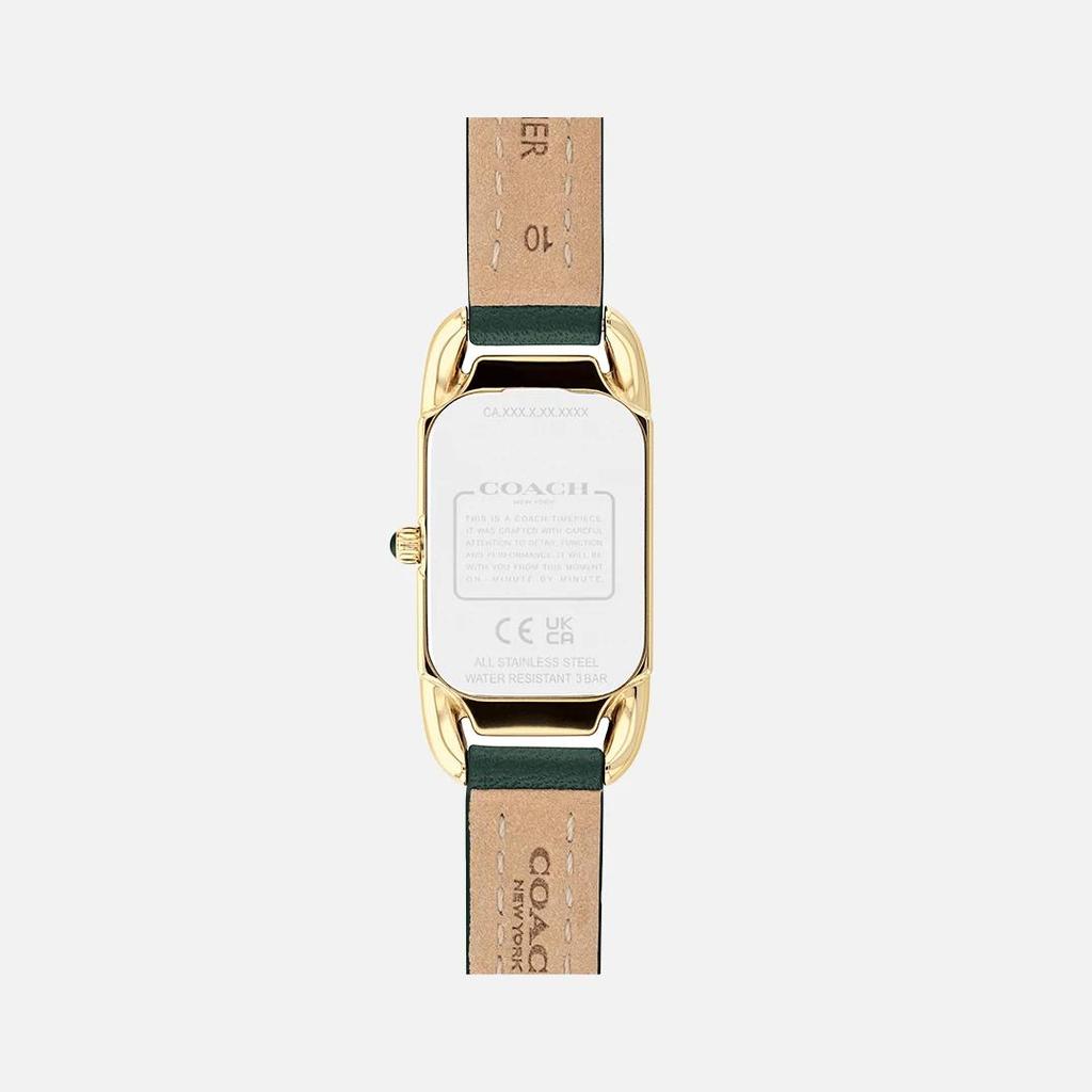 Coach Cadie Grünes Lederarmband 17,5 mm x 28,5 mm Uhr – 14504350