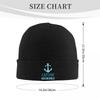 Captain Anchor Warm Knitted Cap Hip Hop Bonnet Hat Autumn Winter Outdoor Beanies Hats for Unisex Adult