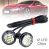 2Pcs 18mm 23mm Car Eagle Eye Led 12V Flash DRL Daytime Running Lights 9W LED Backup Reversing Parking Signal Lamps AutomobilesTurn Signal 2