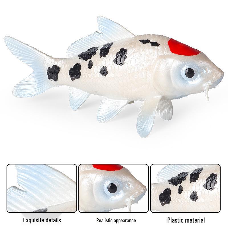 Goldfish Koi Simulation Model for Kids' Learning and Fish Tank Decoration