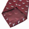 [Emporio Armani] Emporio Armani Men's Tie, 7.5cm Wide, 100% Silk, Eagle Logo, Bordeaux, MADE IN ITALY, 340075 3R616 00276 [Item]