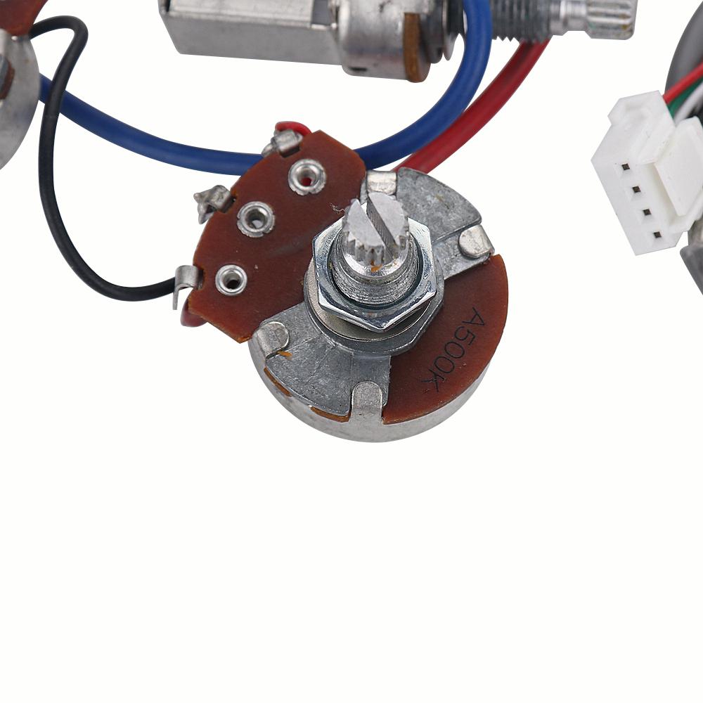 1Set Electric Guitar Pickup Pro Wiring Harness Push Pull Pots With 2 Humbucker Setup For Epi Lp Guitar