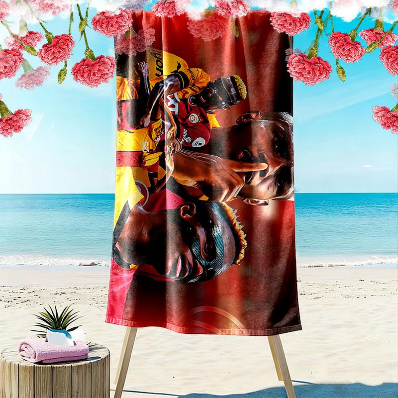 Victor Osimhen Print Beach Towel, Large Soft Quick Dry Towel for Beach Camping Swimming