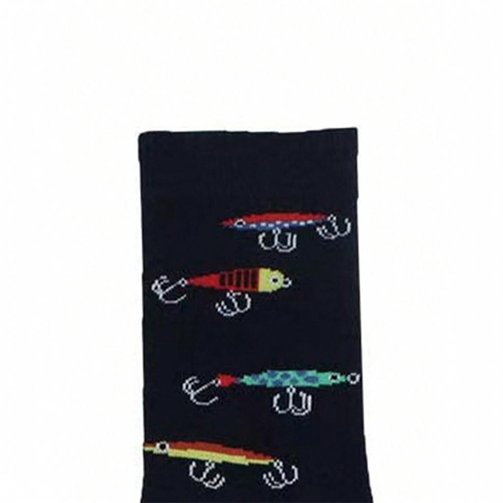 Unisex Cotton Long Socks for Men and Women - Trendy Printed Design for Daily Wear