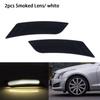 2Pcs For Cadillac ATS 2013-2014 XT5 2017-2024 Chevy Blazer 2019-2024 Smoked Lens Amber LED Front Bumper Side Marker Light