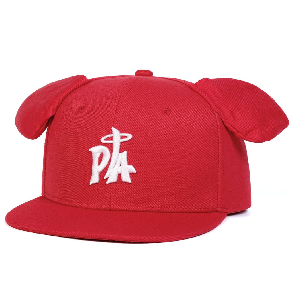 PLA Embroidery Baseball Hat Big Ear Decoration Adjustable Flat Top for Outdoor Travel