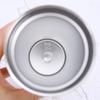 In Stock 304 Stainless Steel Straw Cup with Gold Rim - Portable Outdoor Thermos for Car Use