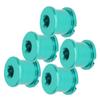 5pcs MTB Bicycle Chainwheel Screw Double Chainring Crankset Bolt 7075 Aluminum Disc ScrewsGreen