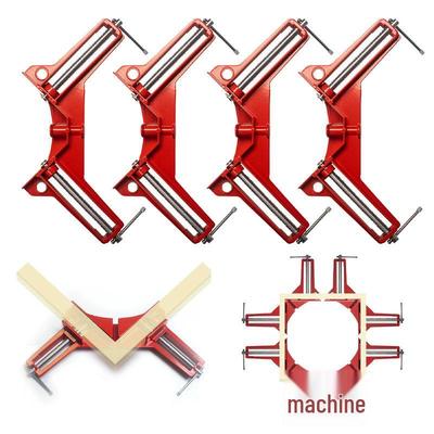Metal Dik Açılı Ahşap İşleme ve Cam Kelepçesi - 90° Resim Çerçevesi ve Akvaryum Takviye Aparatı