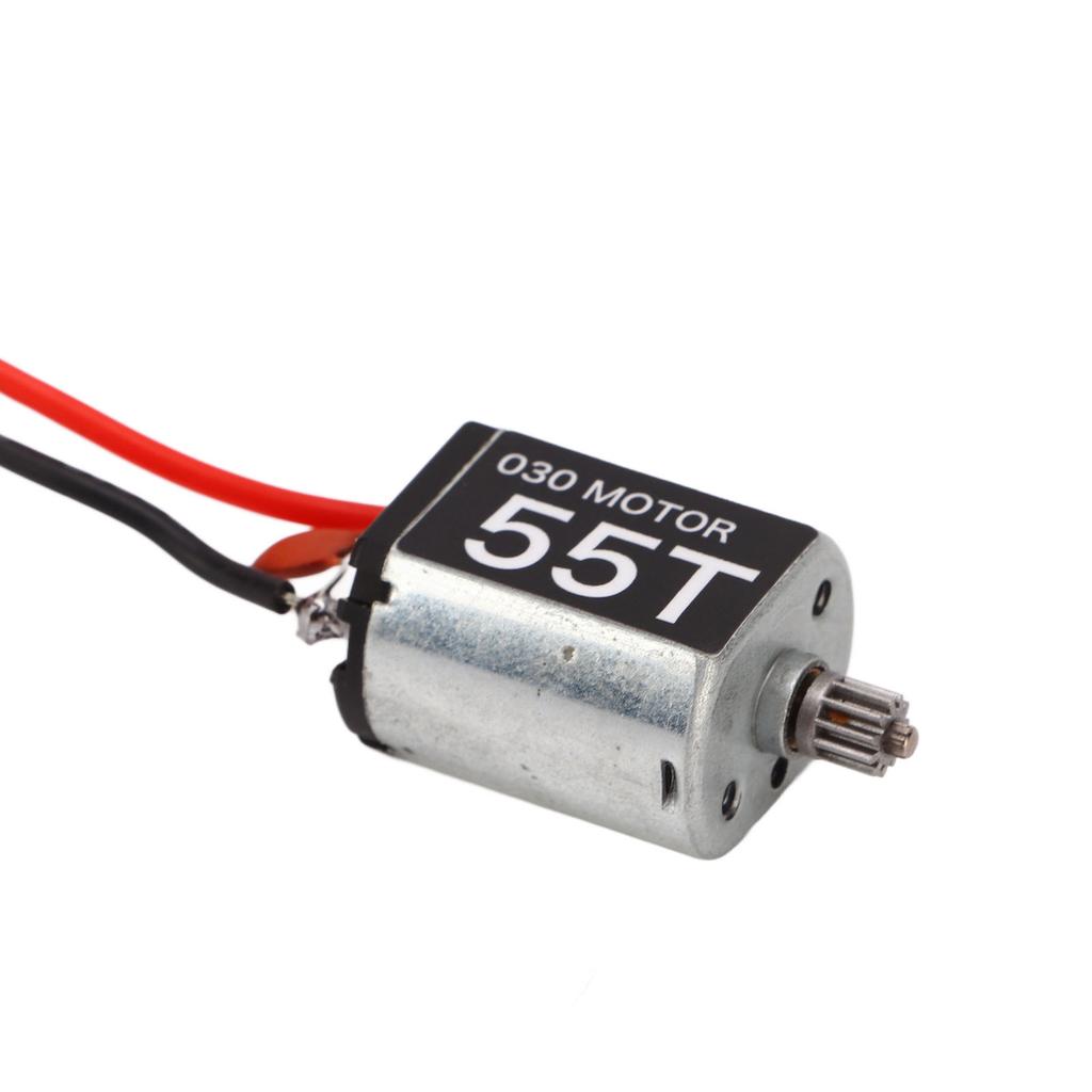 RC Car Motor Metal Low Noise Lightweight 030 55T Brushed Motor with 11T Gear for AXIAL SCX24 1/24
