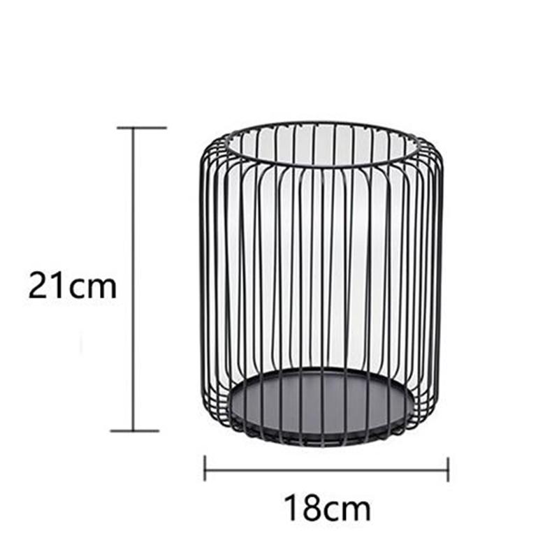 Nordic Stye Hollow Candle Holder Wrought Iron Art Candlestick Vintage Lanterns Bird Cage Geometric Shapes Table Candlestick