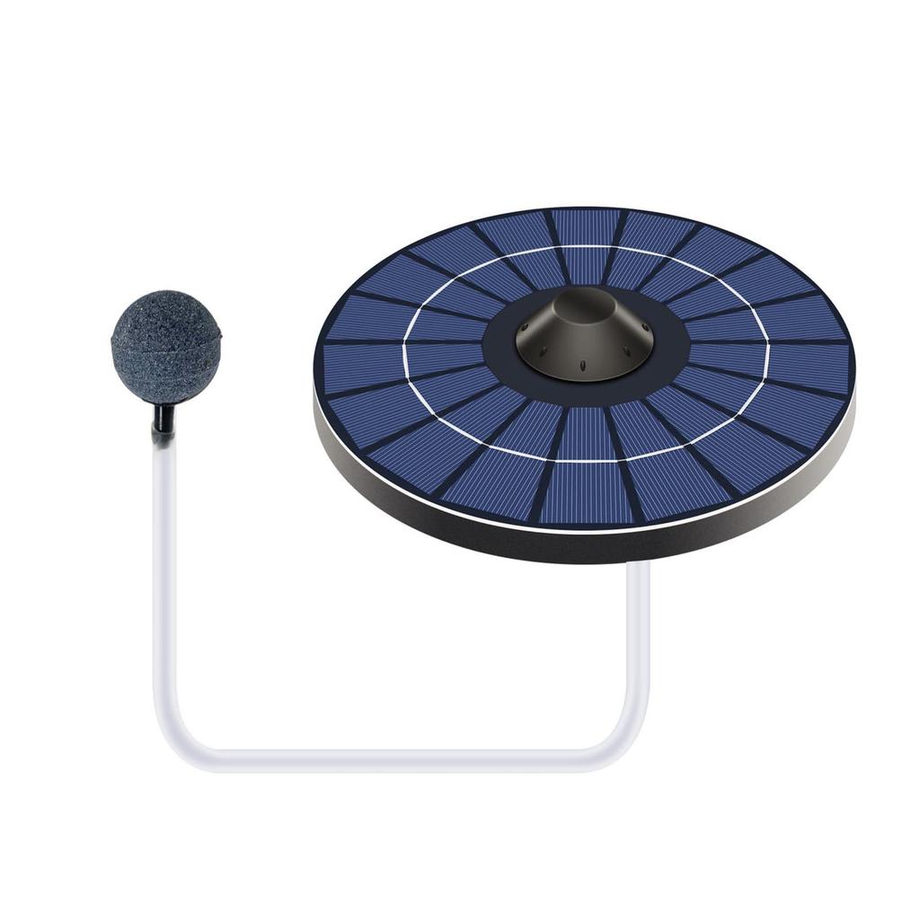 Solar Pond Aerator Oxygen Pump With Air Hose and Bubble Stone Floating Water Pond Aerator Fish Tank Oxygenator for