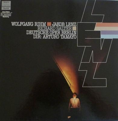 LP Record WOLFGANG RIHM, RICHARD SALTER, ORCH - Jakob Lenz 1695223 Deutsche Harmon 1984 Germany Classical Used