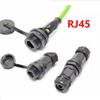 Industrial Waterproof CAT5 CAT6 Network Panel/ Docking Aviation Plug Socket 8 Pin IP67 Ethernet RJ45 Connector Signal Adapter
