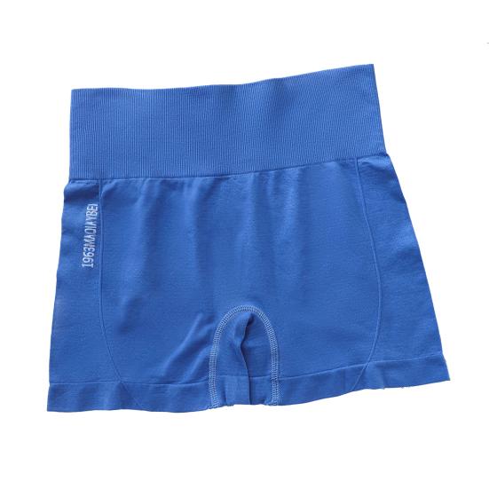 

Спортивные шорты, сплошной цвет, высокая эластичность, дышащие, подтягивающие ягодицы, обтягивающее нижнее белье с контролем живота, женское нижнее белье с буквенным принтом M/L синий