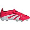 Adidas PREDATOR ELITE Slip Resistant Abrasion Resistant Low top Kids' Soccer Shoes Bright Red White Black Kids' IH5077