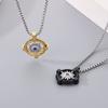 Personalized Stainless Steel Pentagram Pendant Necklace for Men Women Hip Hop Gold Color Trend Jewelry Round Charms Gift