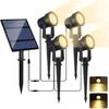 Solar Powered Solar Landscape Lights 4 In 1 Garden Lawn Lamp Decoration Solar Spotlights  Outdoor