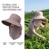 Wide Brim Face Hood Hat Mesh Breathable Sunscreen Hat Fashion Agricultural Work Cap  Summer