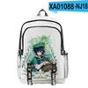 Classico Popolare Genshin Impact Venti Stampa 3D Zaini Scolastici Unisex Oxford Impermeabile Quaderno Multifunzione Zaino da Viaggio