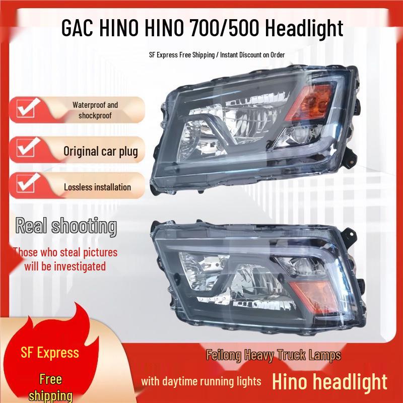 Compatible GAC HINO 700/500 Original Quality Headlight Assembly Front Headlight Assembly - Driver Side