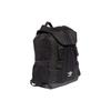Adidas Originals All Over Logo Print Fabric Backpack Unisex Backpacks Black White IT7353