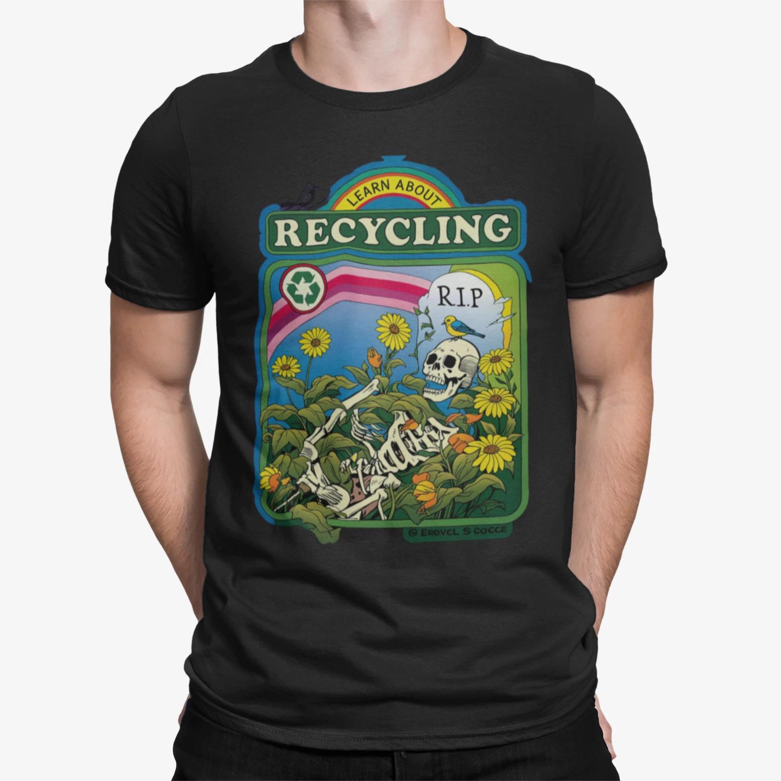 recycling evil dead devil funny cartoon horror kids gift tv show 80s kids boys T-Shirt 100
