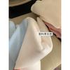Semi-turtleneck solid color casual inner top thickened long-sleeved knitted bottoming shirt autumn and winter stand-up collar integrated fleece