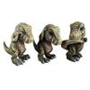New resin statue ornament, cute and creative decoration, don't listen, don't look, don't say Tyrannosaurus rex desktop decoration