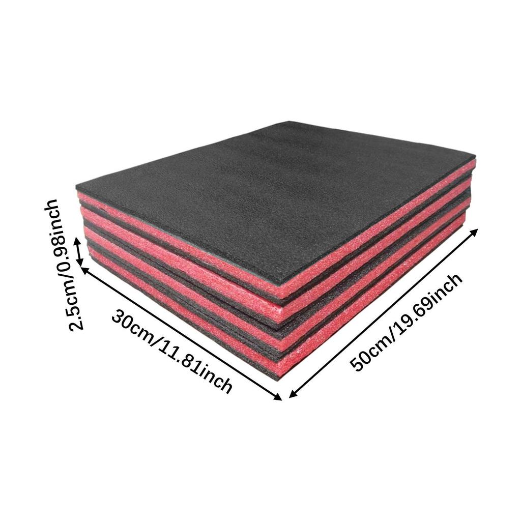 4x Tool Box Foam Inserts Shockproof Protection Tool Foam Sheets for Tabletop Miniatures Shipping Crafting Camera Case Jewelry
