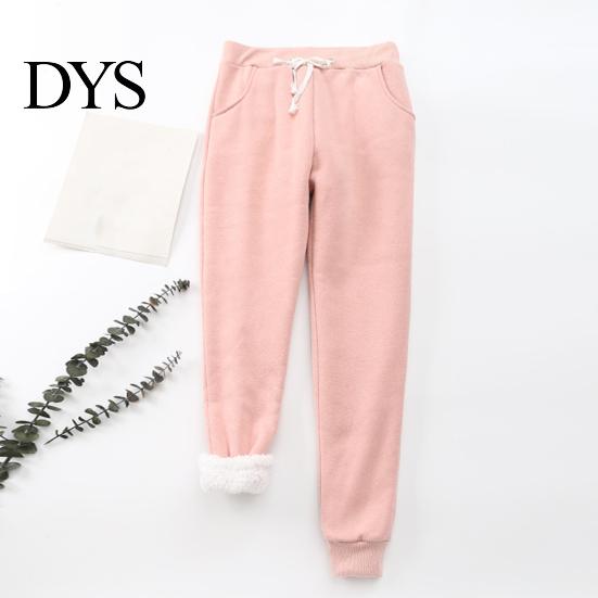Ladies' Casual Long Pants Women Cotton Sweatpants Winter Fleece Warm Loose with High-quality For Pockets Lounge Joggers for Running Workout