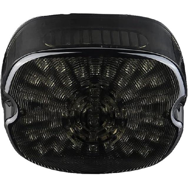Motorcycle Led Tail Light LED Brake Turn Signal Rear Light Low Profile Taillights Compatible with Dyna Sportster 883 1200 Road King (Smoked)