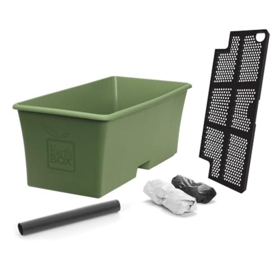 

Indoor Outdoor Container Gardening System in Sage Green with Durable Plastic Material for Easy Plant Care and Aesthetic Appeal United States