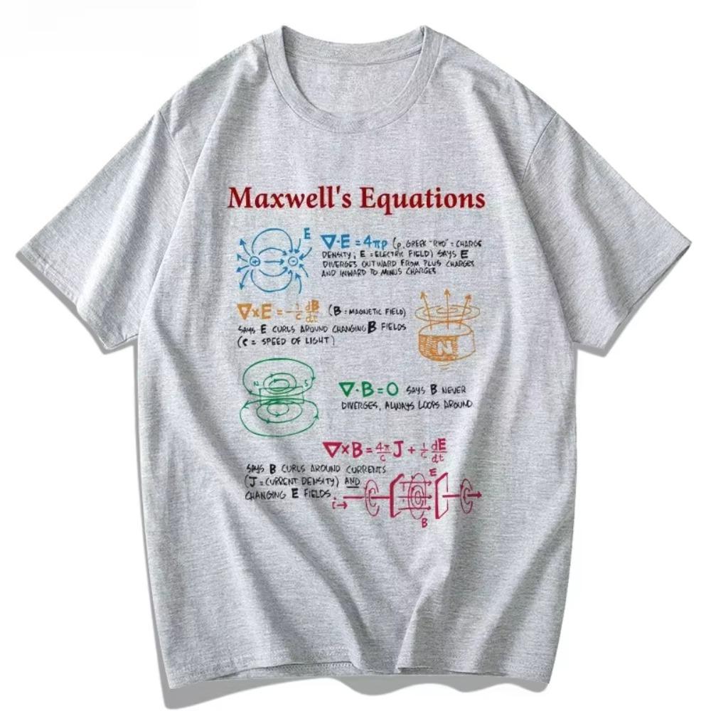 Maxwells Equations Physics ShortSleeve TShirt Summer TShirt Casual Scientific Research Men Women Clothing Fashion Causal