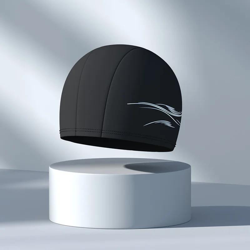 Swimming Caps for Men Women Elastic Nylon Ear Protection Long Hair Swimming Pool Hat Waterproof Bathing Caps Swim Accessories