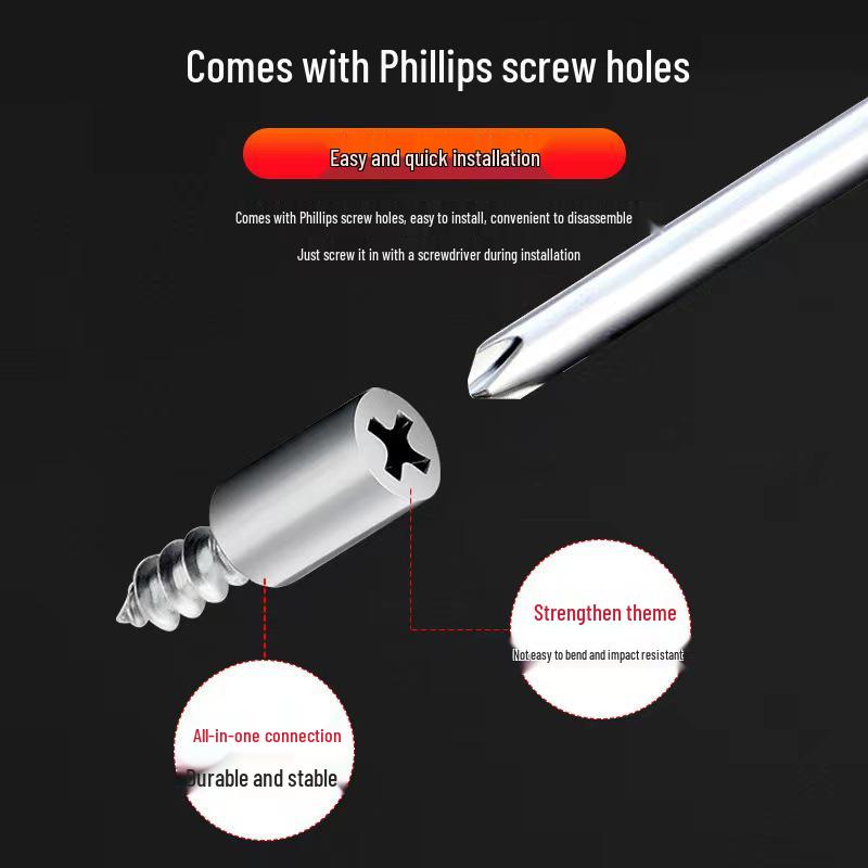 Integrated Self-Tapping Screw Shelf Support for Kitchen Cabinets and Wardrobes