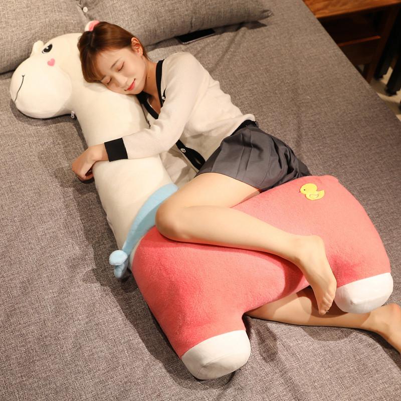 Large Animal Dinosaur Pink Unicorn Doll Plush Toy Doll Girl Sleeping Long Leg Puppet Doll