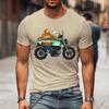 Mountain Motorcycle Print Men T-shirts Funny Style Tshirts Women Men Brand T Shirt Harajuku Fashion Motorcycle Loose Male Shirt