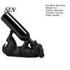 Sturdy Wine Bottle Support Lying Dog Rack, Matte Black 3D Printed Statue, Decorative Creative Animal Stand Holder for Dining Table or Bar Cabinet