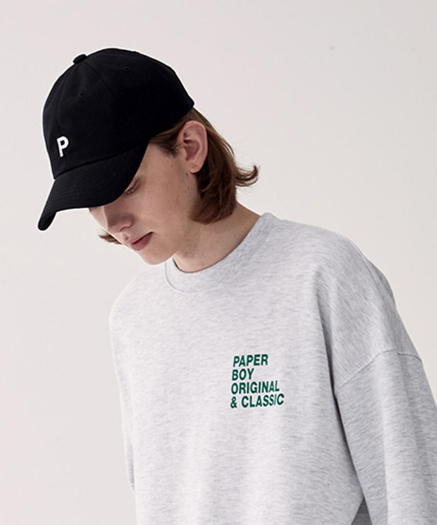 PAPERBOY P Logo Ball Cap - Black