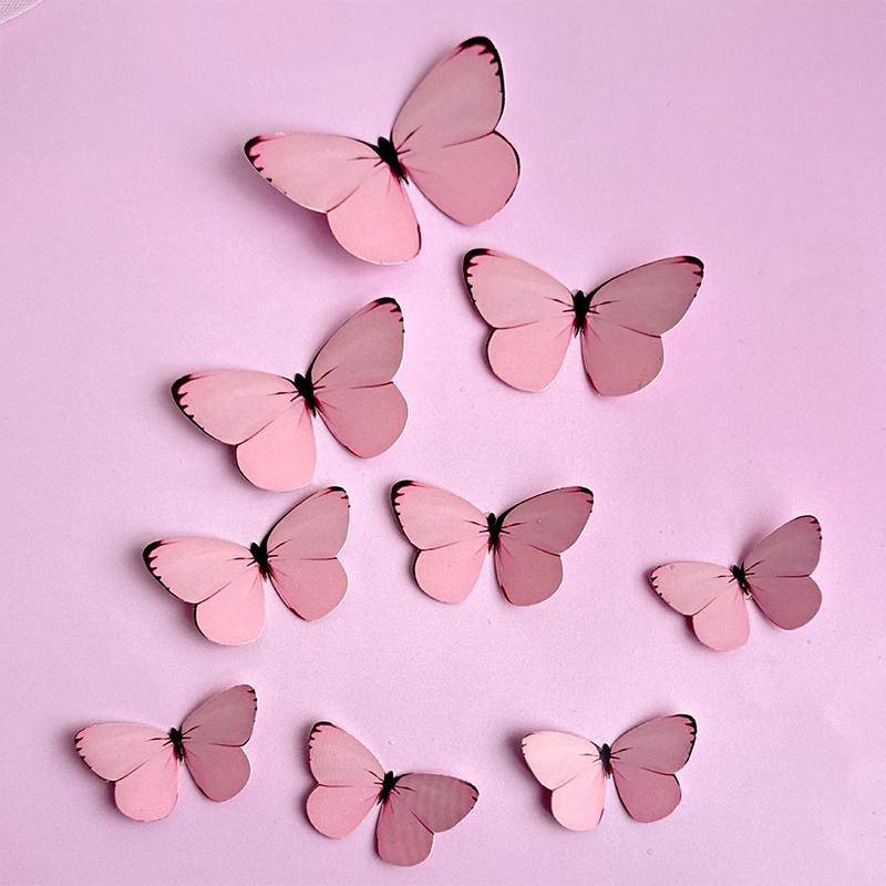 Beautiful Butterfly Cake Decoration Butterflies For Cake Girl Happy Birthday Topper Mother'S Day Decorating Party Supplies
