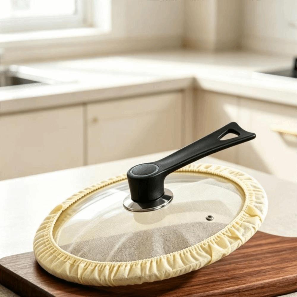 Elastic Edge Pot Lid Protective Cover Anti Scratch Cookware Lid Guard Home Cooking