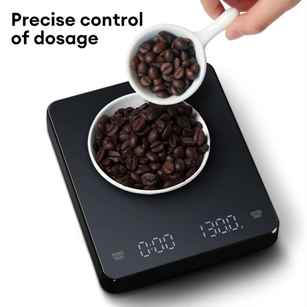LED Screen Pour Over Drip Scale Auto Power Off Kitchen Scale High Precision Scale  Espresso Making