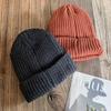 Winter Solid Color Knit Hat Men Women Fleece Lined Beanie Design Cold Weather